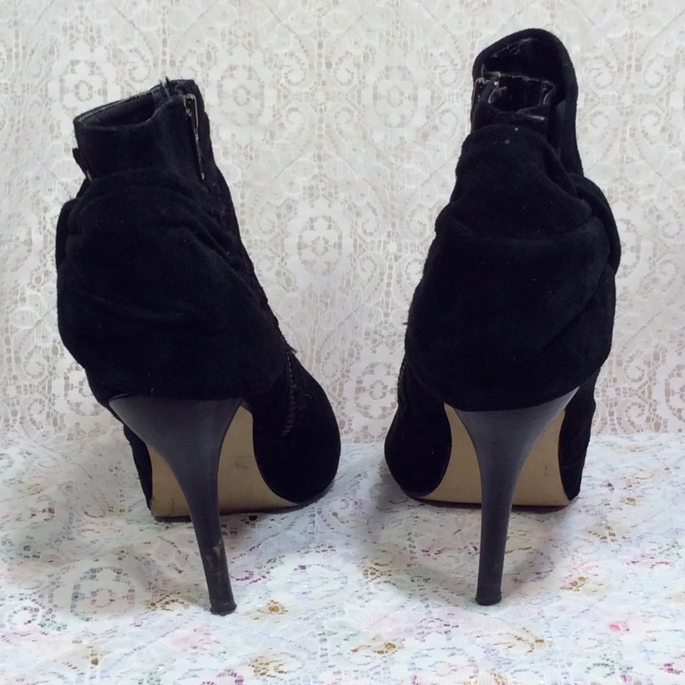 Suede Bow-Knot Ankle Boots - Picture 5 of 8